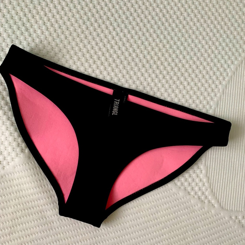 Brand new Triangl x small swim bikini black bottoms